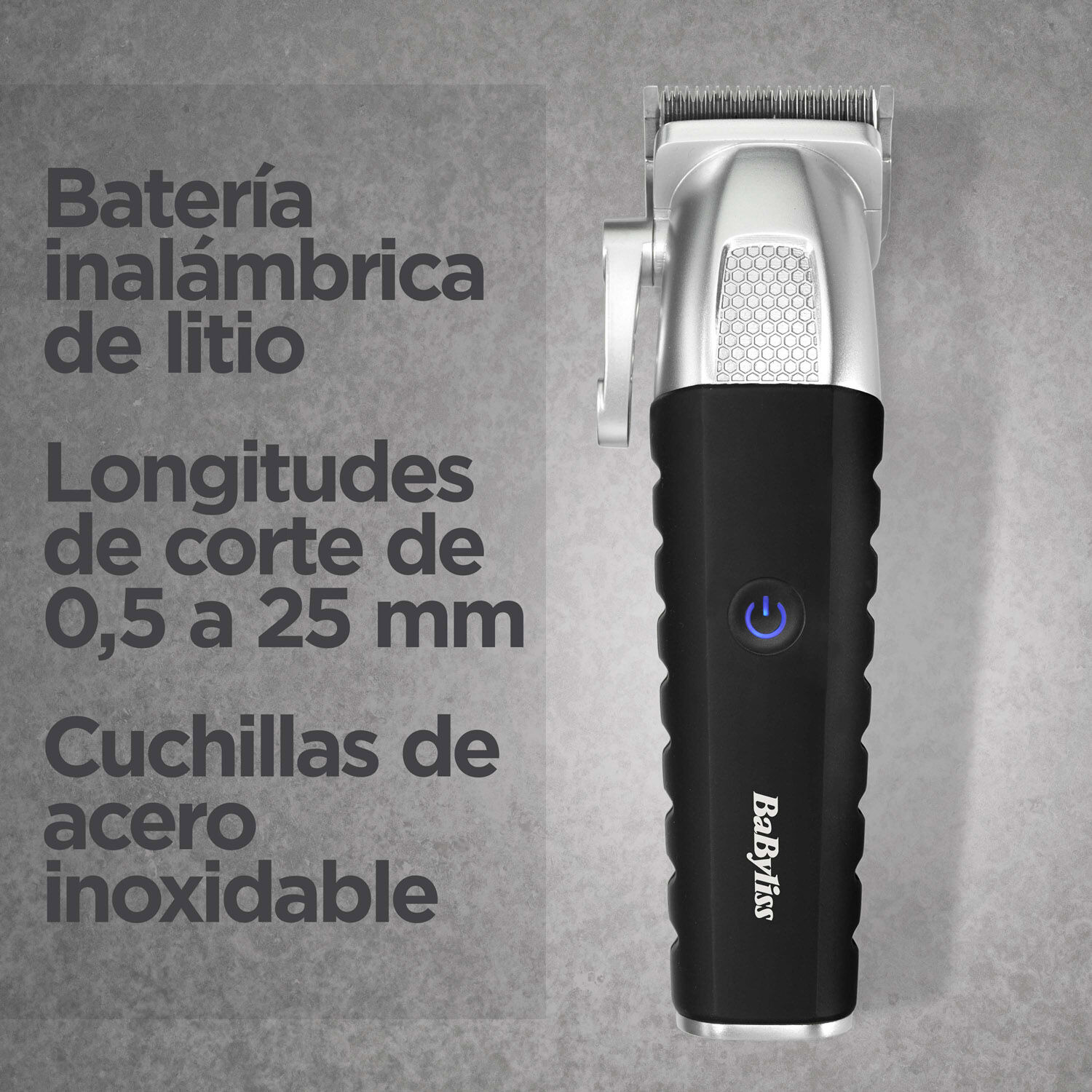 Bater&iacute;a inal&aacute;mbrica de litio, Longitudes de corte de 0,5 a 25 mm, Cuchillas de acero inoxidable